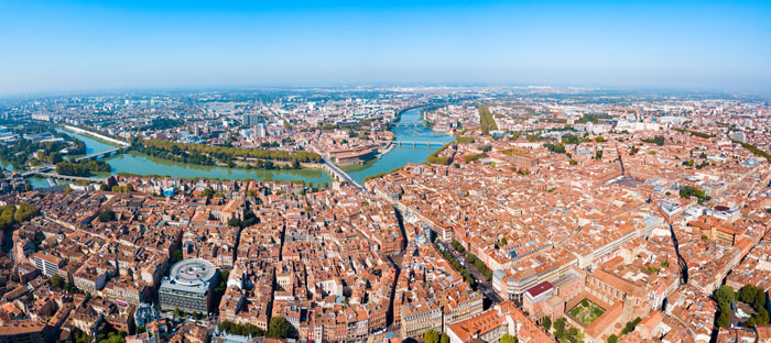 Vue aérienne Toulouse